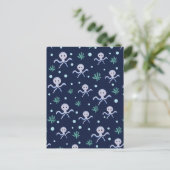 Süßes Octopus-Muster Postkarte (Stehend Vorderseite)
