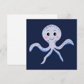 Süßes Octopus-Muster Save The Date (Vorne/Hinten)