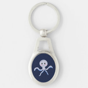 Süßes Octopus-Muster Schlüsselanhänger