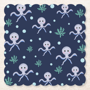 Süßes Octopus-Muster Untersetzer