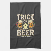 Süßes oder Bier Halloween Bier Design_1 Geschirrtuch (Vertikal)