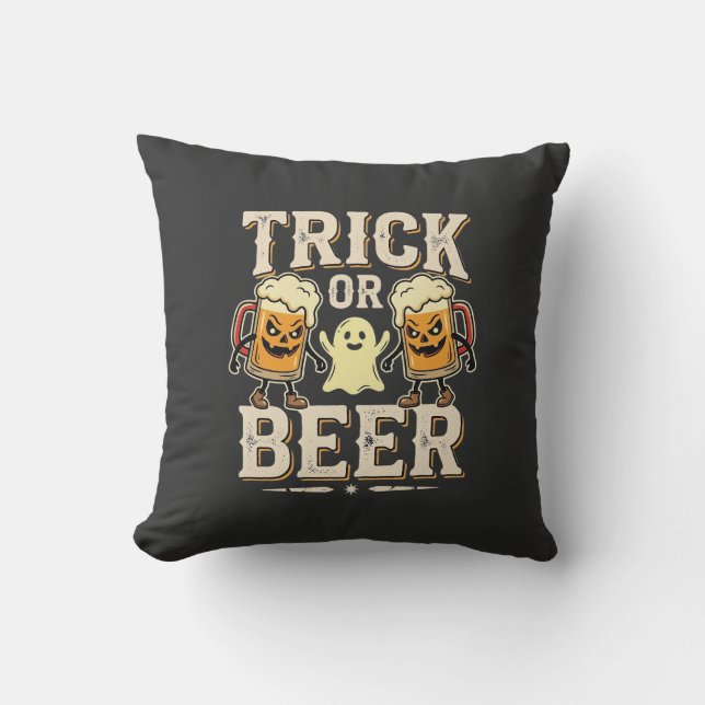 Süßes oder Bier Halloween Bier Design_1 Kissen (Vorderseite)