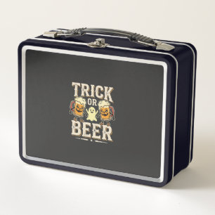 Süßes oder Bier Halloween Bier Design_1 Metall Brotdose