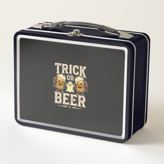 Süßes oder Bier Halloween Bier Design_1 Metall Brotdose (Vorderseite)