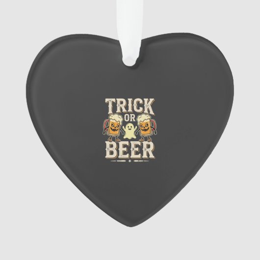 Süßes oder Bier Halloween Bier Design_1 Ornament (Vorderseite)
