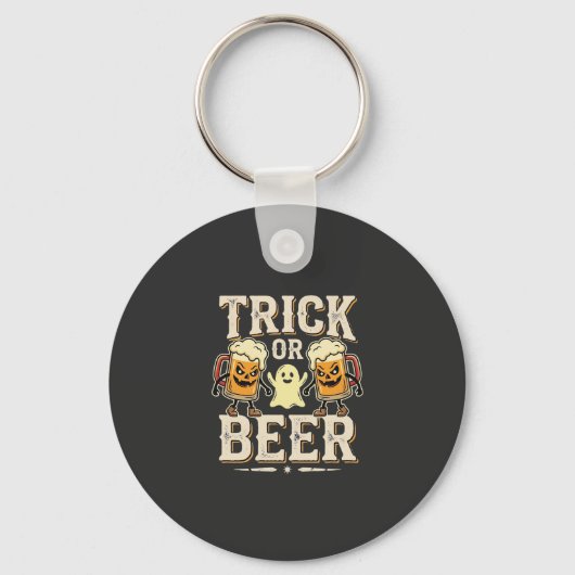 Süßes oder Bier Halloween Bier Design_1 Schlüsselanhänger (Vorderseite)
