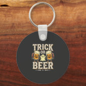 Süßes oder Bier Halloween Bier Design_1 Schlüsselanhänger (Vorderseite)