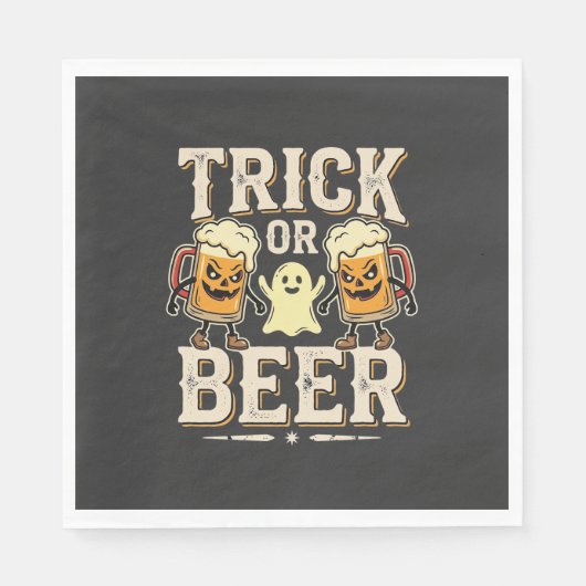 Süßes oder Bier Halloween-Bier-Design_1 Serviette (Vorderseite)