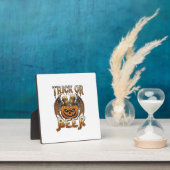 Süßes oder Bier Halloween-Kürbis-Skelett-Flügel-Ta Fotoplatte (InSitu)