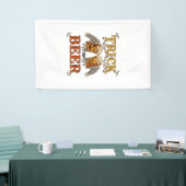 Süßes oder Bier Halloween-Kürbis-Tasse Skeletthänd Banner (Messeveranstaltung)