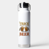 Süßes oder Bier Halloween-Kürbis-Tasse Skeletthänd Trinkflasche (Vorderseite)