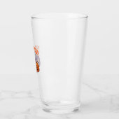 Süßes oder Bier Halloween-Kürbis-Tasse Spinnennetz Glas (Links)