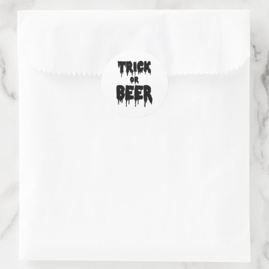 Süßes oder Brause Runder Aufkleber (Tasche)