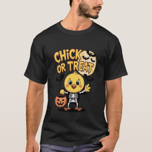 Süßes oder Huhn Halloween-Kostüm Lustiges Huhn Ske T-Shirt