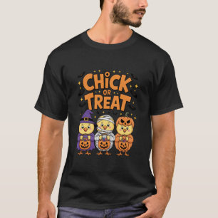 Süßes oder Huhn Halloween Lustiger Hühnerliebhaber T-Shirt