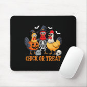 Süßes oder Huhn Lustiges Hühner-Halloween-Kostüm C Mousepad (Mit Mouse)