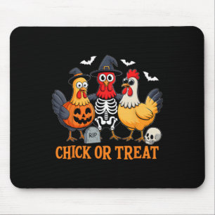 Süßes oder Huhn Lustiges Hühner-Halloween-Kostüm C Mousepad