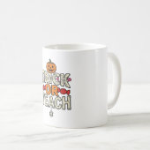 Süßes oder Lehrendes Halloween Lehrer Vintage Vekt Kaffeetasse (VorderseiteRechts)