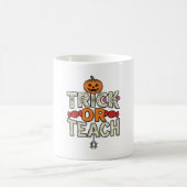 Süßes oder Lehrendes Halloween Lehrer Vintage Vekt Kaffeetasse (Mittel)