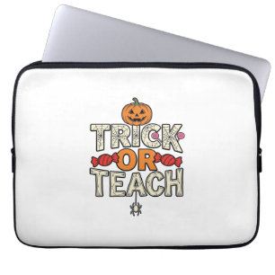 Süßes oder Lehrendes Halloween Lehrer Vintage Vekt Laptopschutzhülle