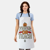 Süßes oder Lehrendes Halloween Lehrer Vintage Vekt Schürze (Getragen)