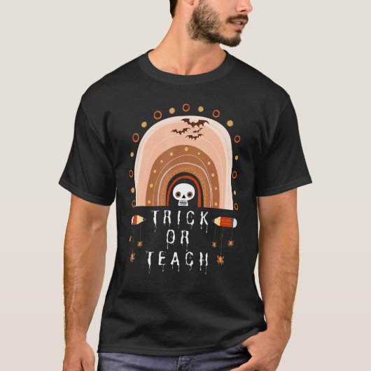Süßes oder Lehrendes Lehrer Halloween-Kostüm Rege T-Shirt (Vorderseite)