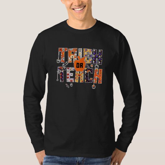 Süßes oder Lehrendes Lehrer Halloween Kostüm T-Shirt (Vorderseite)