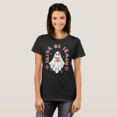Süßes oder Lehrerin Halloween-Kostüm Boo Spuk T-Shirt (Vorne ganz)