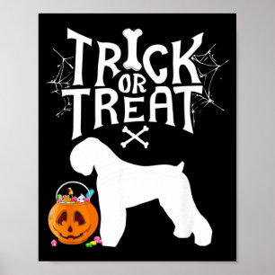 Süßes oder Saures Black Russian Terrier Halloween Poster