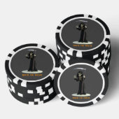 Süßes oder Saures. Cartoon-Todesengel Pokerchips (Stapel)