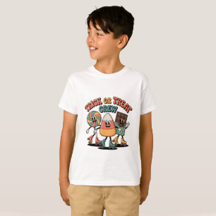 Süßes oder Saures Crew Kinder Halloween-Shirt T-Shirt
