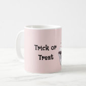 Süßes oder Saures Cupcake Kürbis Kaffeetasse (Vorderseite Links)