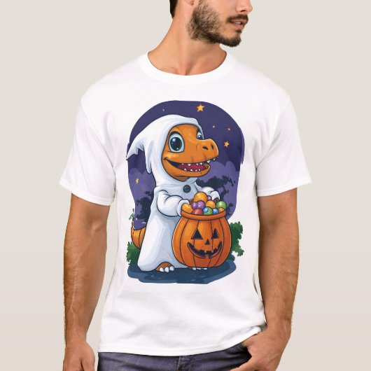 Süßes-oder-Saures-Dino T-Shirt (Vorderseite)