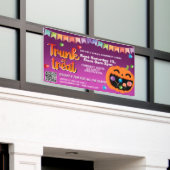 Süßes oder Saures Event-Banner Kürbis-Schild Banner (Äußeres Gebäude)