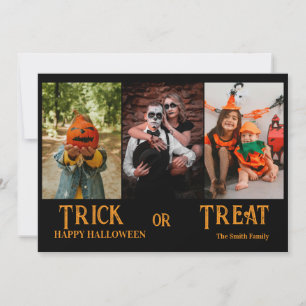 Süßes oder Saures, Frohes Halloween Foto Collage K Karte