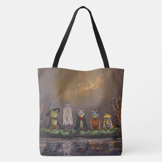 Süßes oder Saures (Froschversion) Tasche (Rückseite)