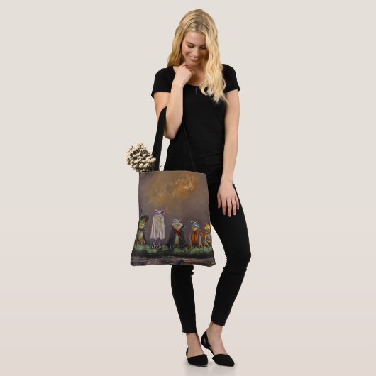 Süßes oder Saures (Froschversion) Tasche (Am Model)