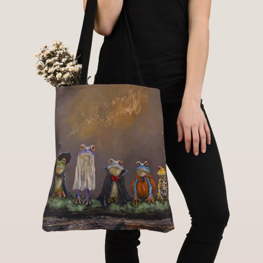Süßes oder Saures (Froschversion) Tasche (Von Nahem)