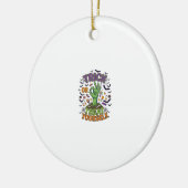 Süßes oder Saures für dich Zombie-Hand Halloween-S Keramik Ornament (Links)