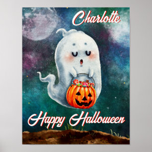 Süßes oder Saures, Geister sind süß Frohes Hallowe Poster