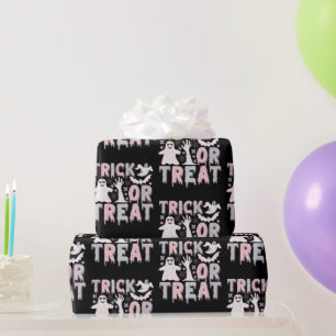Süßes oder Saures Geister Süße Schwarze Halloween Geschenkpapier