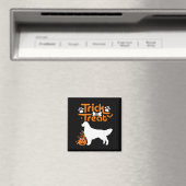 Süßes oder Saures Golden Retriever Hund Halloween Magnet (In Situ (Geschirrspüler))