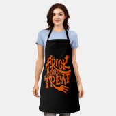 Süßes oder Saures Grunge Halloween Design Schürze (Getragen)