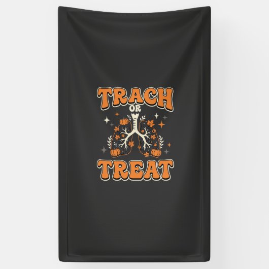 Süßes oder Saures Halloween Atemwegs-Design Banner (Vertikal)