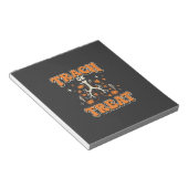 Süßes oder Saures Halloween Atemwegs-Design Notizblock (angewinkelt)