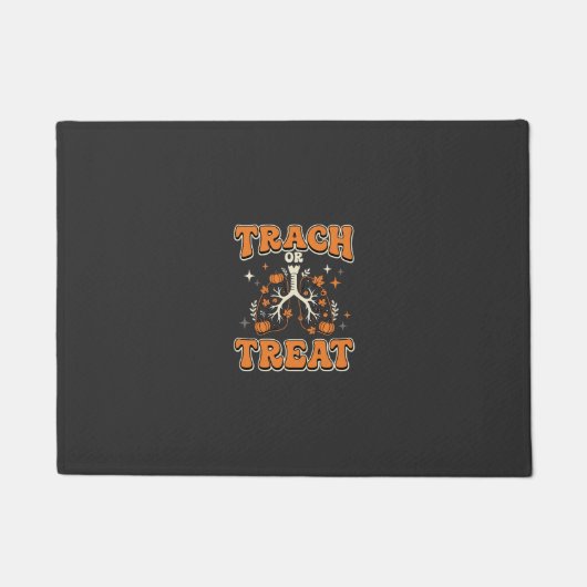 Süßes oder Saures Halloween-Atemwegsdesign Fußmatte (Vorderseite)