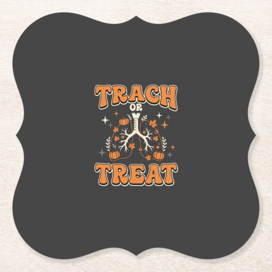 Süßes oder Saures Halloween Atemwegsdesign Untersetzer (Vorderseite)