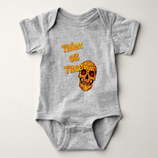 Süßes oder Saures Halloween Baby Strampler (Vorderseite)