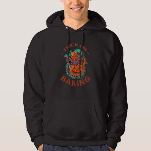 Süßes oder Saures Halloween-Bäcker Gruseliger Gebä Hoodie (Vorderseite)