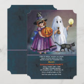 Süßes oder Saures Halloween-Einladung Einladung (Vorne/Hinten)